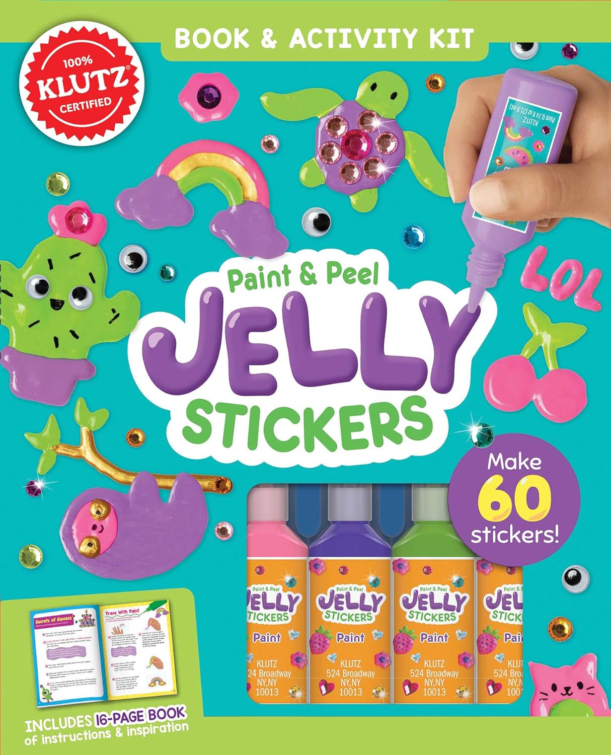 Paint & Peel Jelly Stickers by Klutz 9781338702194