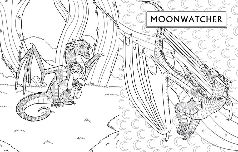 Wings of Fire: The Official Coloring Book by Sutherland. Tui T., Illustrated by Walsh. Brianna C. 20 9781338818406_1