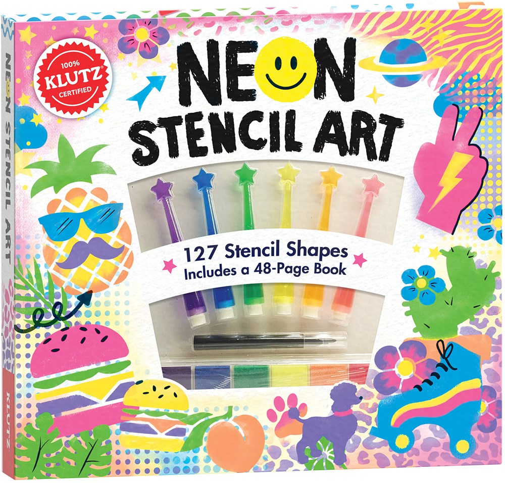 NEON STENCIL ART - KLUTZ 9781338825237