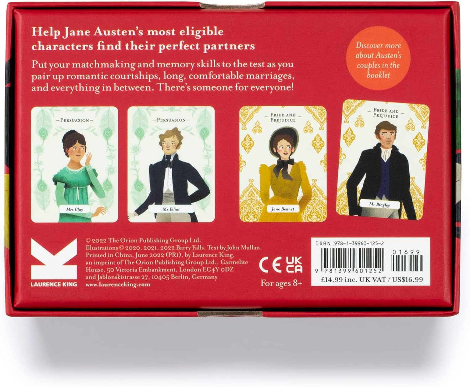 Matchmaking: The Jane Austen Memory Game - Mullan. John; Falls. Barry 9781399601252_5