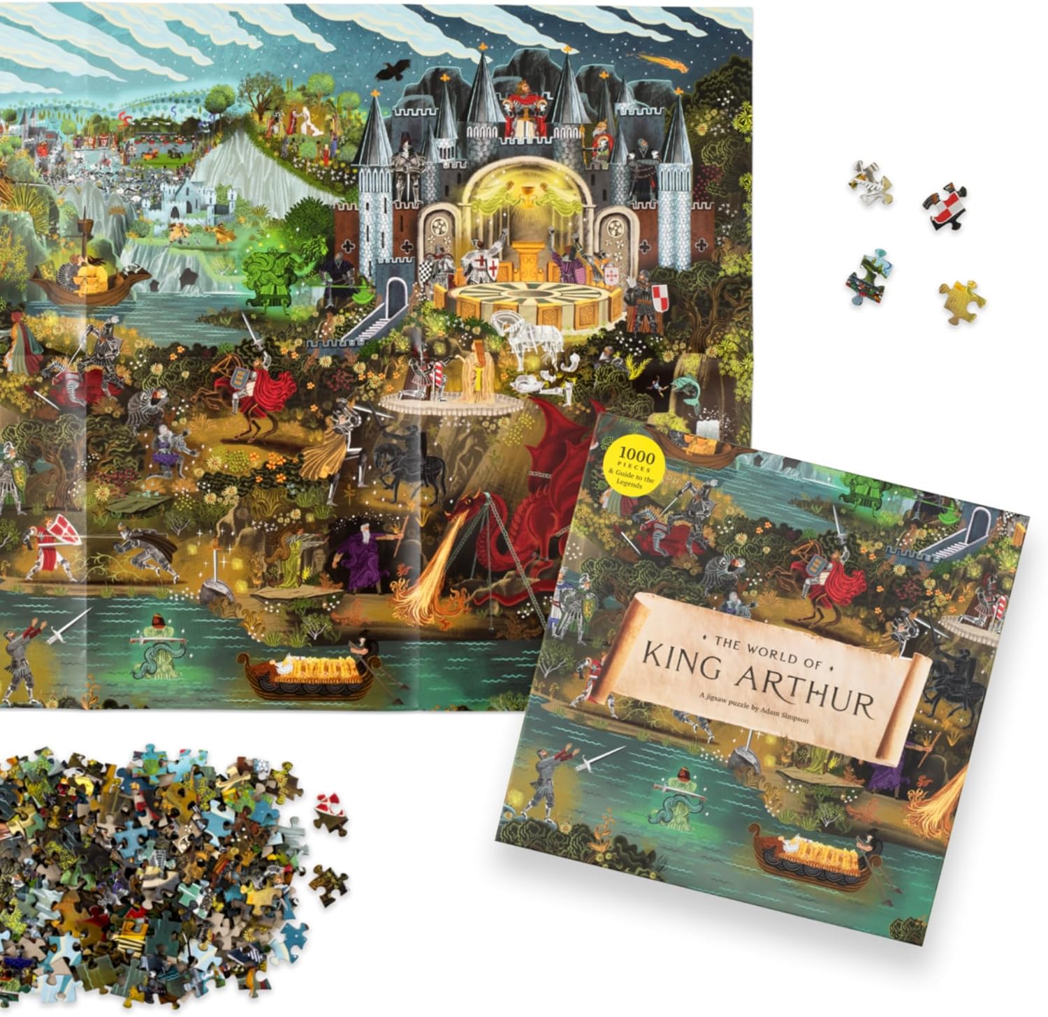 The World Of King Arthur 1000 Piece Jigsaw Puzzle 9781399604994_3