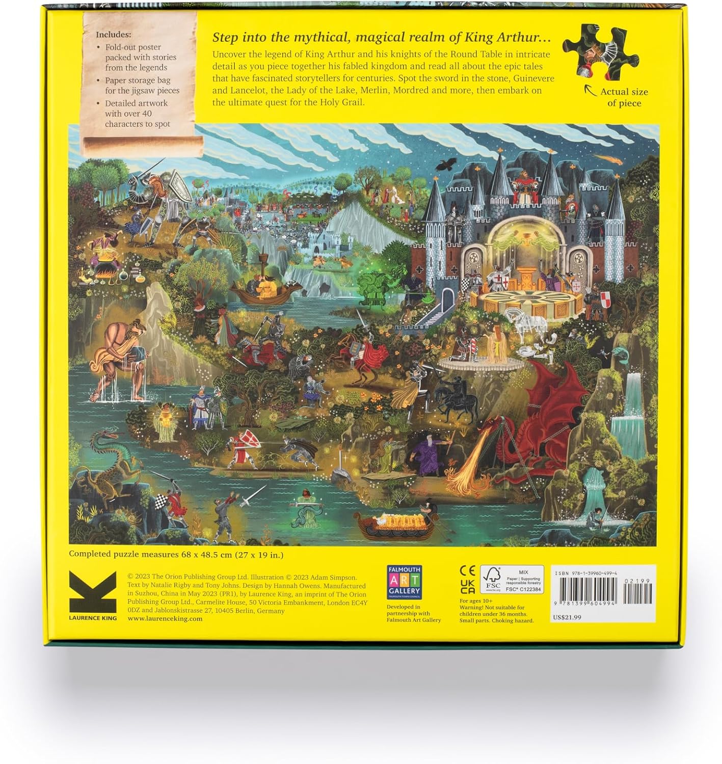 The World Of King Arthur 1000 Piece Jigsaw Puzzle 9781399604994_4