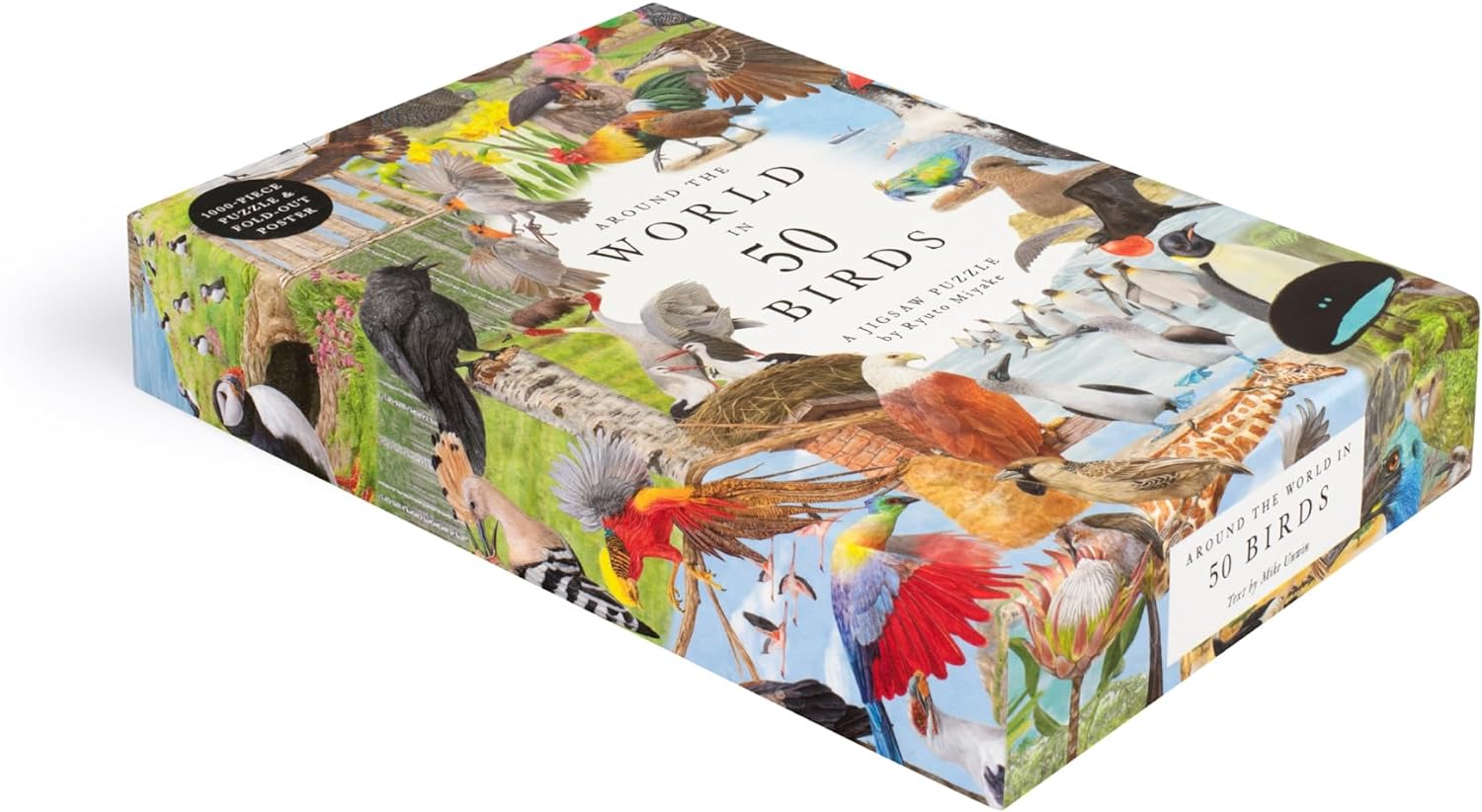 Around The World In 50 Birds 1000 Piece Jigsaw Puzzle by Miyake. Ryuto; Unwin. M 9781399620024_1