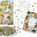 Around The World In 50 Birds 1000 Piece Jigsaw Puzzle by Miyake. Ryuto; Unwin. M 9781399620024_4