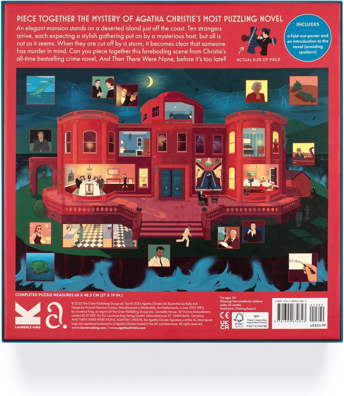 Agatha Christie: And Then There Were None 1000 Piece Jigsaw Puzzle - Ash. Ruby 9781399632843_2