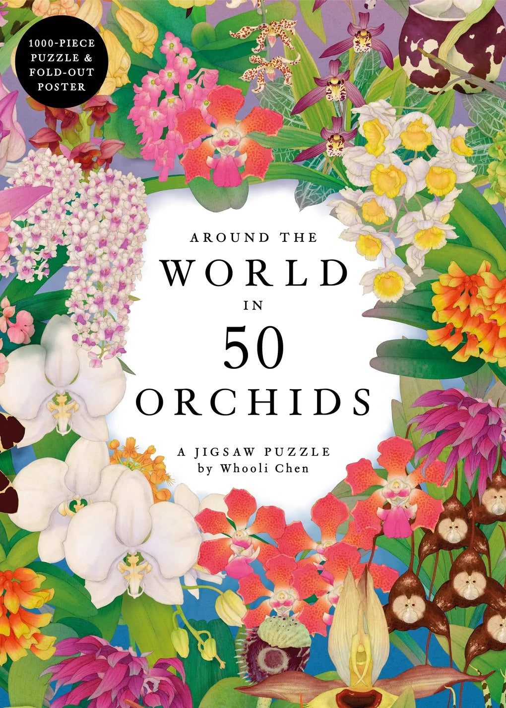 Around The World In 50 Orchids 1000 Piece Jigsaw Puzzle - Chen. Whooli 20 9781399635813_d6ac4e4e-ac05-4558-86df-d3f0c9351246