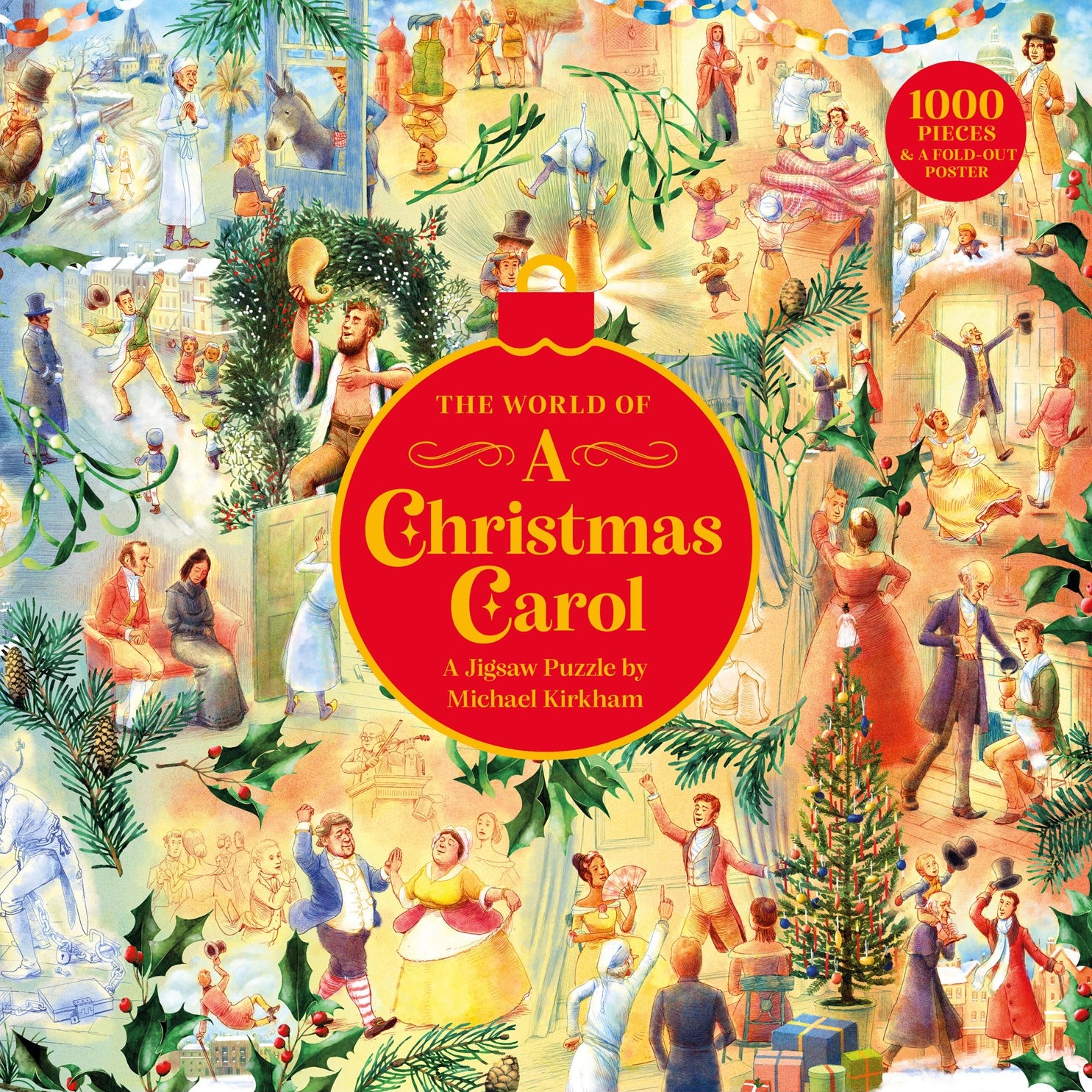 The World of A Christmas Carol 1000-Piece Jigsaw Puzzle, Illustrated by Kirkham. 20 9781399639798
