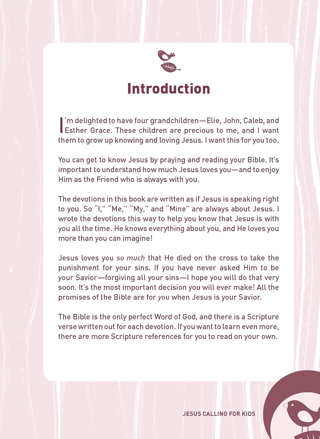 Jesus Calling: 365 Devotions For Kids (Girl's Edition) by Young. Sarah 9781400216765_1