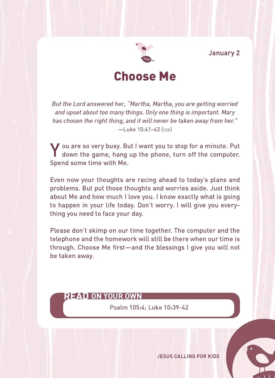 Jesus Calling: 365 Devotions For Kids (Girl's Edition) by Young. Sarah 9781400216765_4