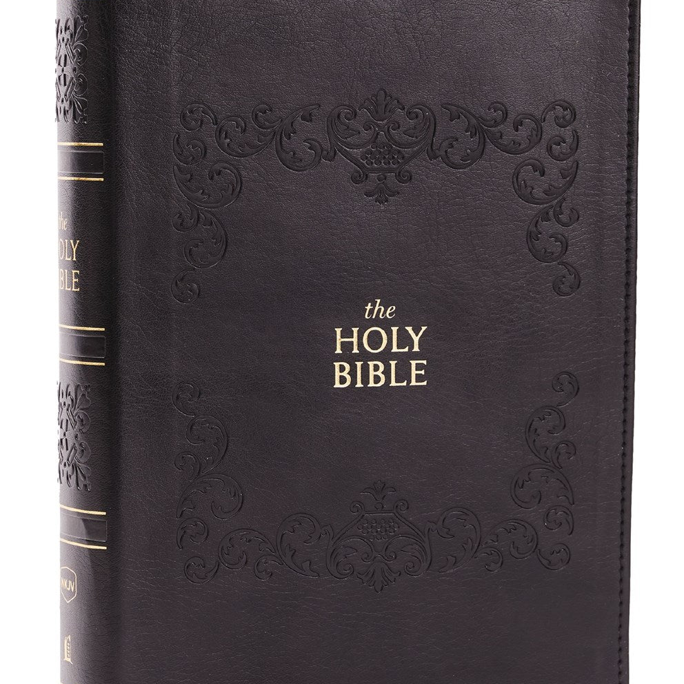 NKJV Bible: Personal Size Giant Print, Black Leathersoft, Holy Bible, Red Letter 20 9781400346318
