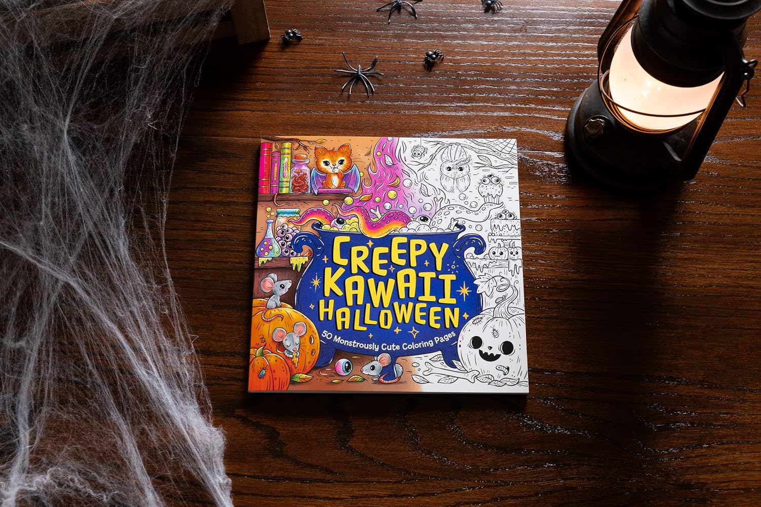 Creepy Kawaii Halloween: 50 Monstrously Cute Coloring Pages by Cider Mill Press 9781400350636_1