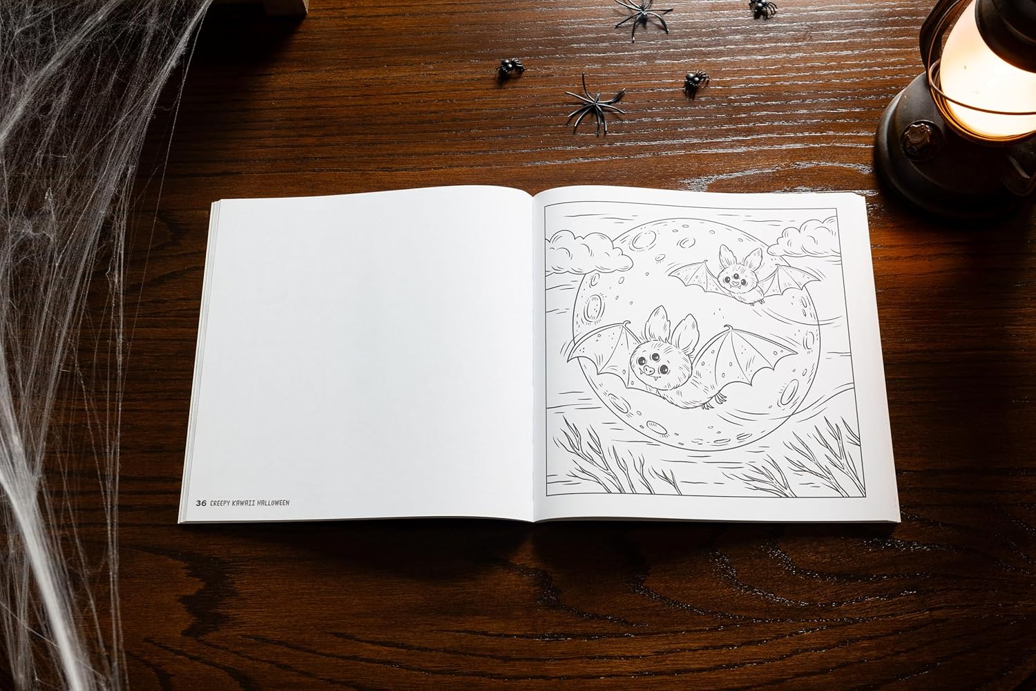 Creepy Kawaii Halloween: 50 Monstrously Cute Coloring Pages by Cider Mill Press 9781400350636_2