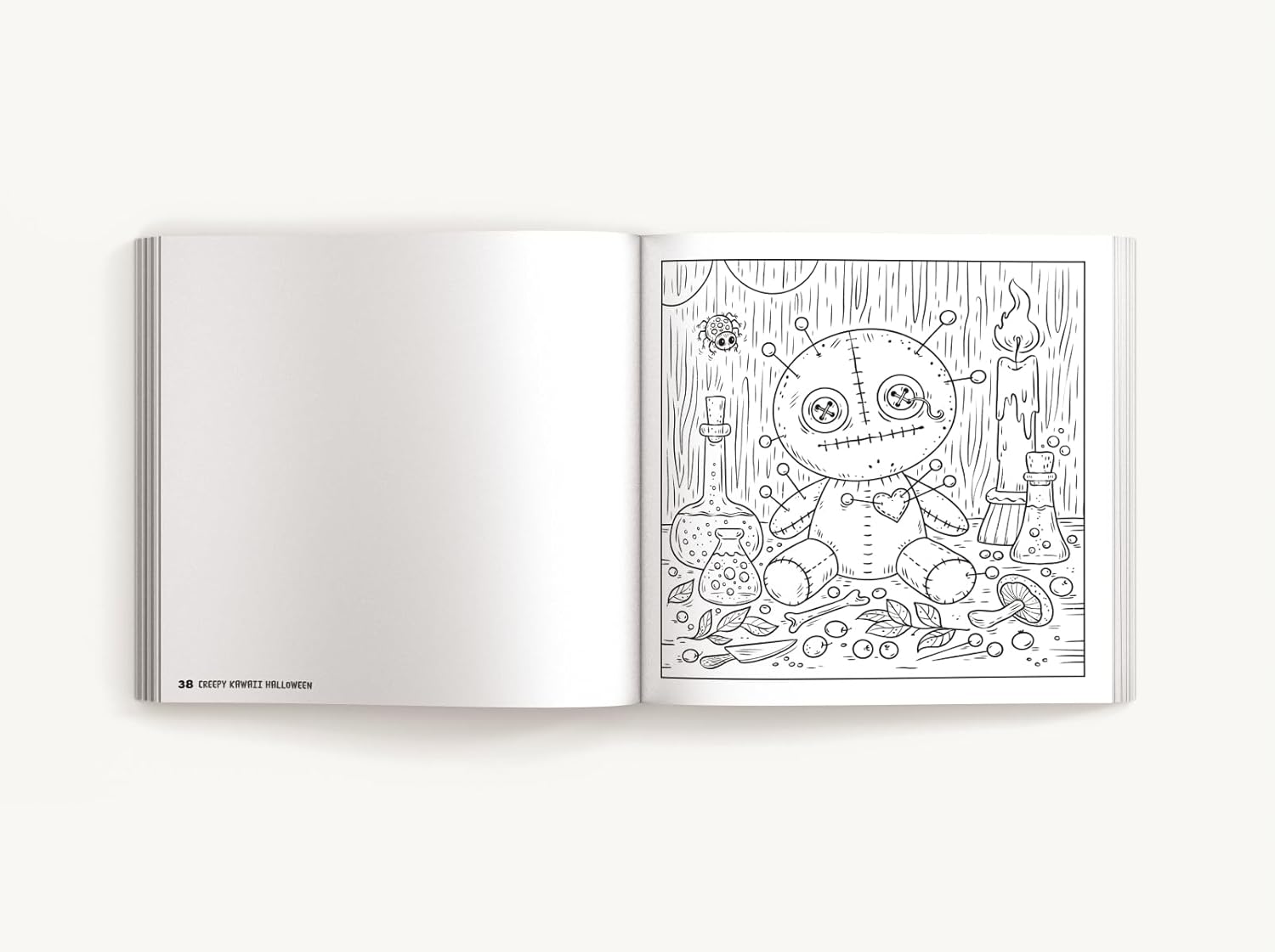 Creepy Kawaii Halloween: 50 Monstrously Cute Coloring Pages by Cider Mill Press 9781400350636_5