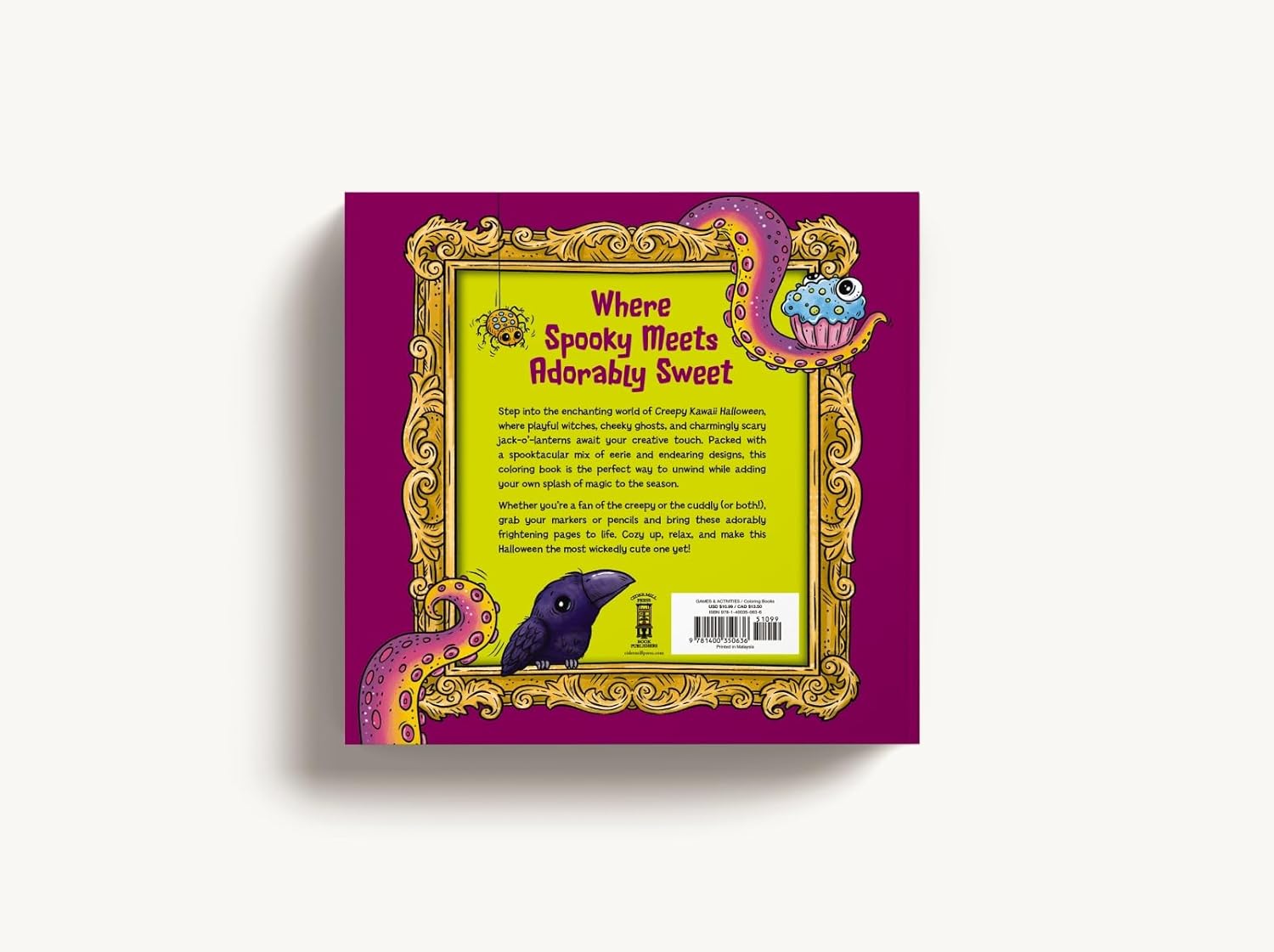Creepy Kawaii Halloween: 50 Monstrously Cute Coloring Pages by Cider Mill Press 9781400350636_6