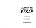 Crushing The Common App Essay 9781411479104_a9c2aaa1-ca89-4dba-9150-39d475a9d721