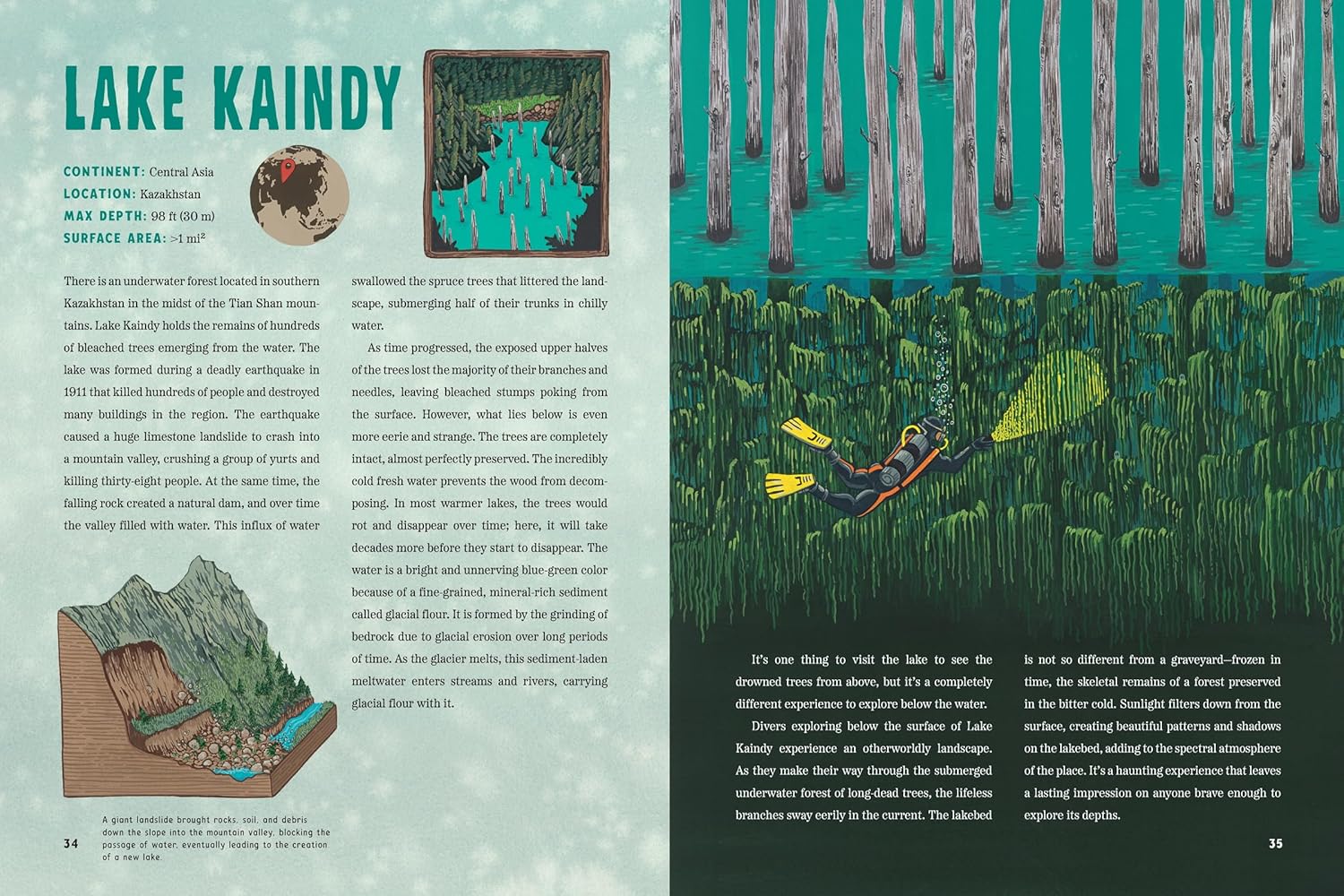 Spooky Lakes25 Strange & Mysterious Lakes by Rutherford. Geo 9781419770531_3