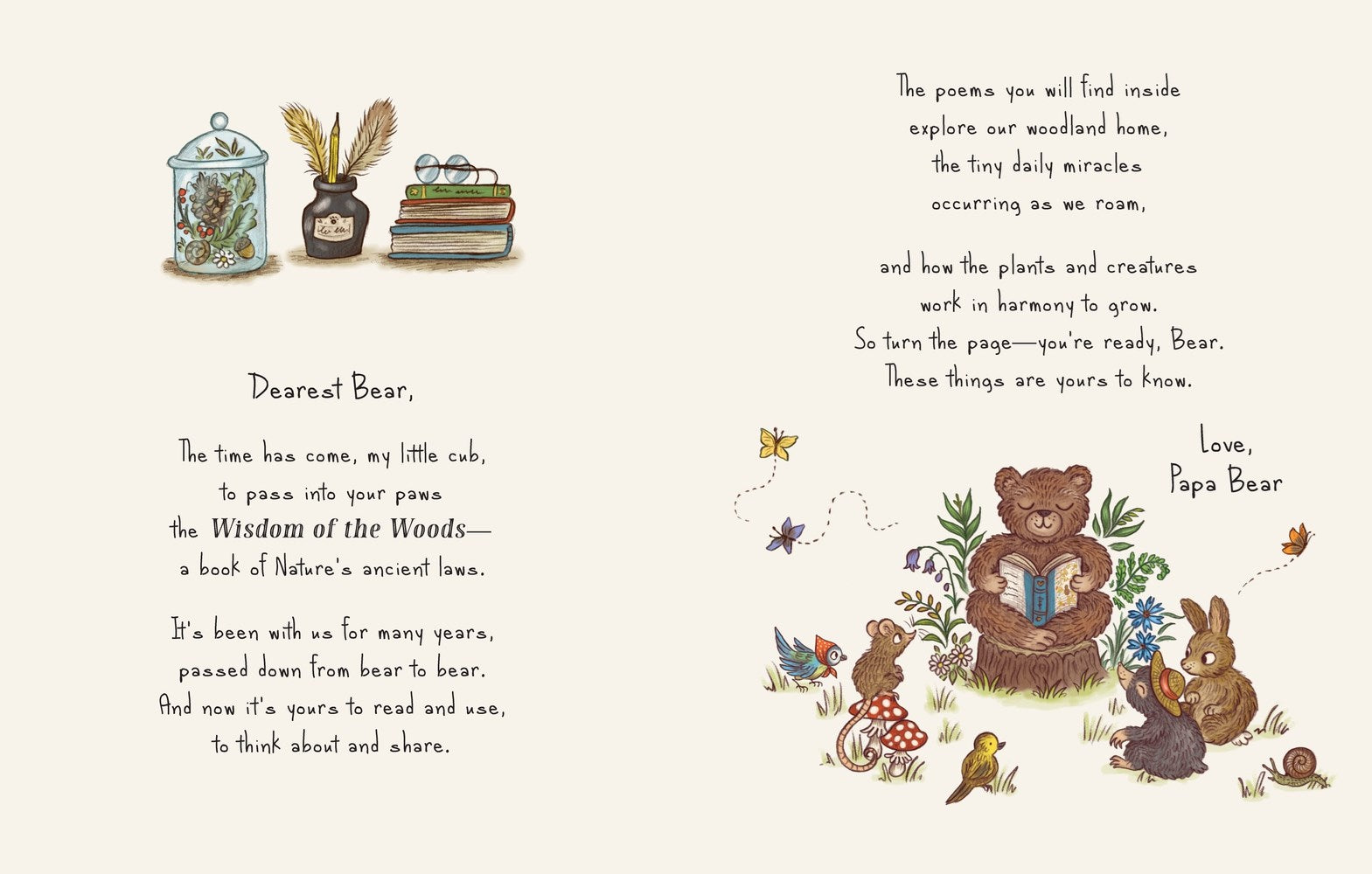 Wisodom of the Woods: 40 Nature Poems Passed Down from Bear to Bear by Piercey. Rachel 20 9781419776953_1