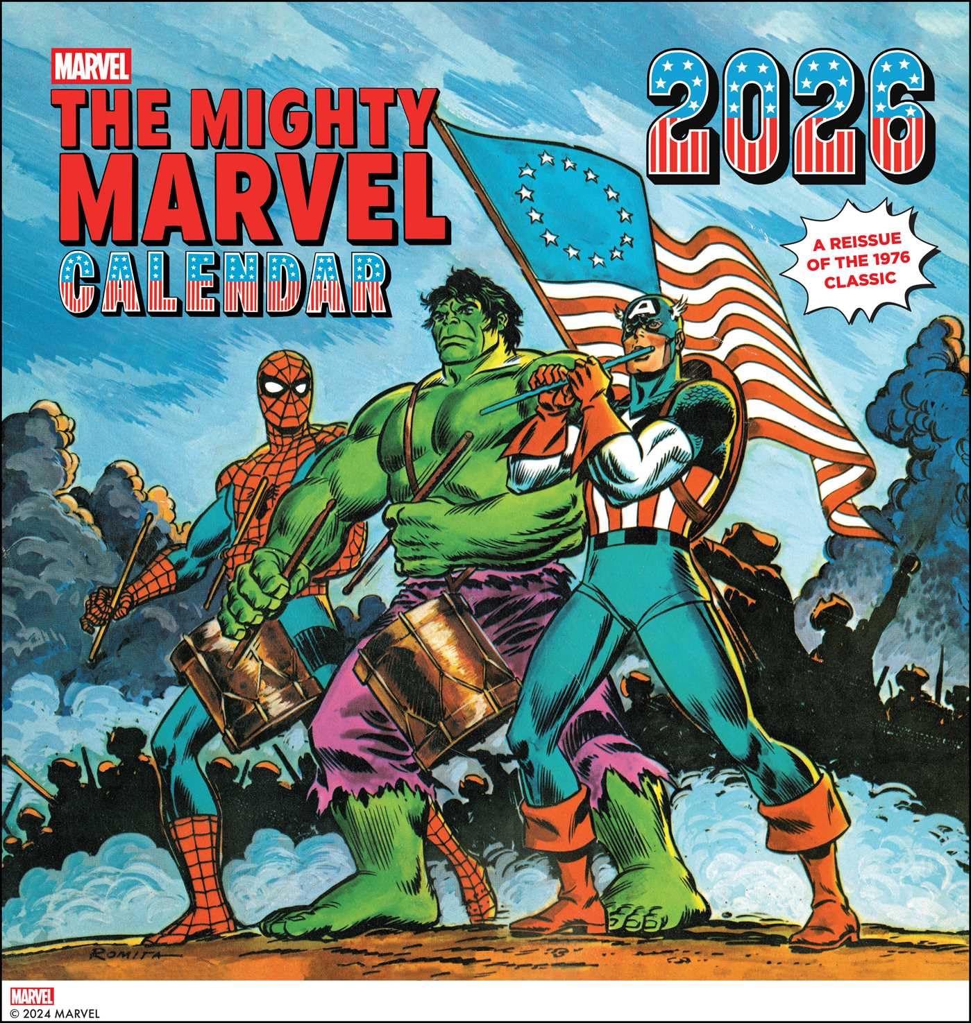 Mighty Marvel 2026 Wall Calendar: A Reissue Of The 1976 Classic 9781419782978