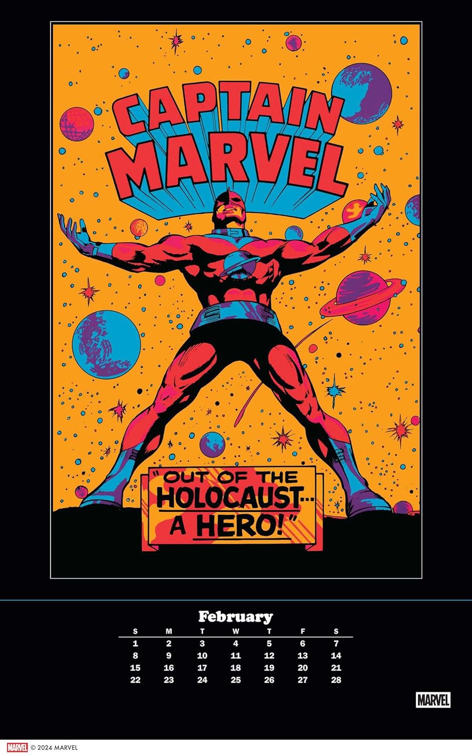 Marvel Classic Black Light 2026 Poster Calendar With 12 Frameable Prints 9781419782992_4