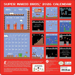 Super Mario Bros. 8-Bit Retro 2026 Wall Calendar 9781419783494_1