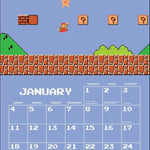 Super Mario Bros. 8-Bit Retro 2026 Wall Calendar 9781419783494_2