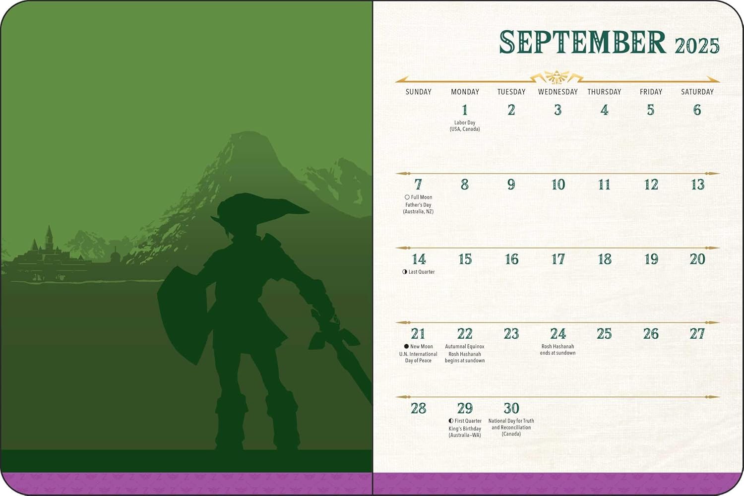 Legend Of Zelda 16-Month 2025-2026 Weekly/Monthly 9781419783517_2
