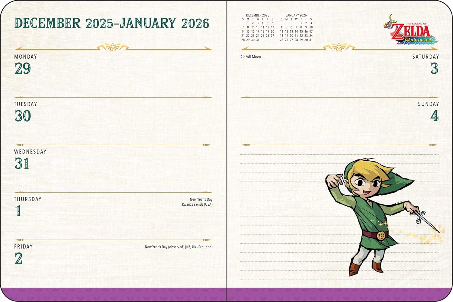 Legend Of Zelda 16-Month 2025-2026 Weekly/Monthly 9781419783517_6