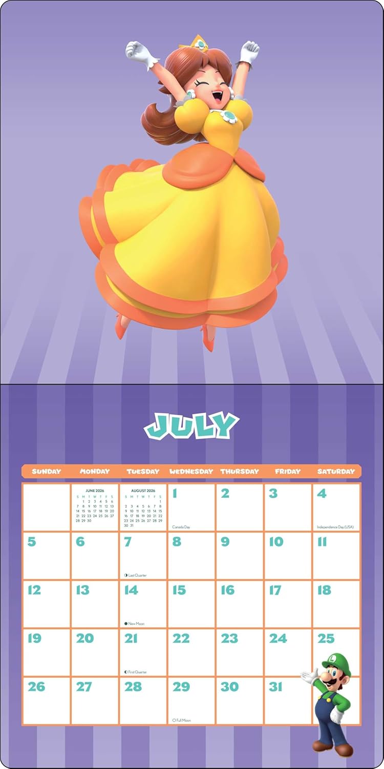 Super Mario 2026 Wall Calendar 9781419783531_3