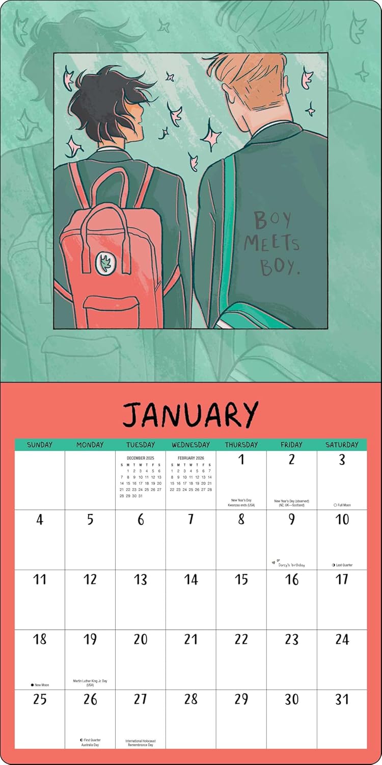Heartstopper 2026 Wall Calendar With Bonus Poster 9781419784347_2
