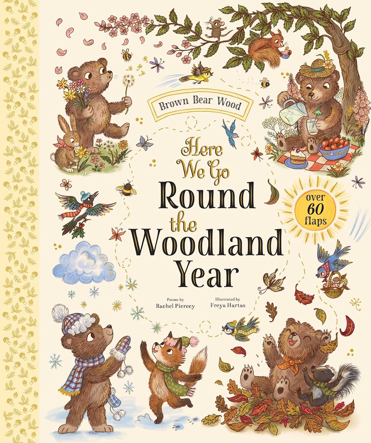 Available 10/27/26 Here We Go Round the Woodland Year: Over 60 Flaps by Piercey. Rachel 20 9781419790157