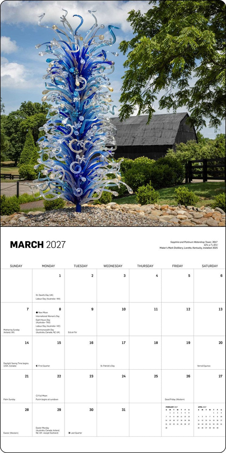 2027 Chihuly Wall Calendar 12x12 20 9781419791642_2