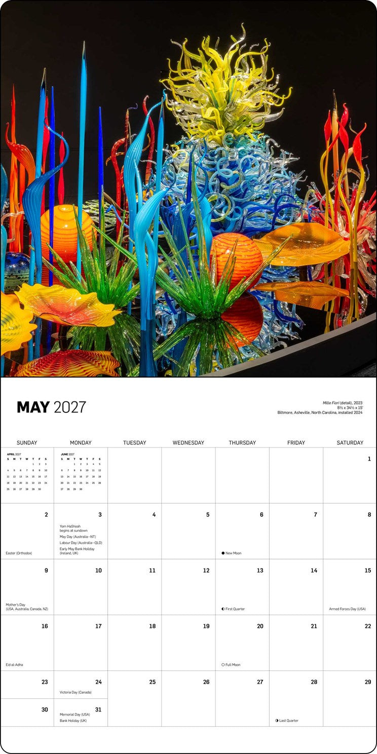 2027 Chihuly Wall Calendar 12x12 20 9781419791642_3