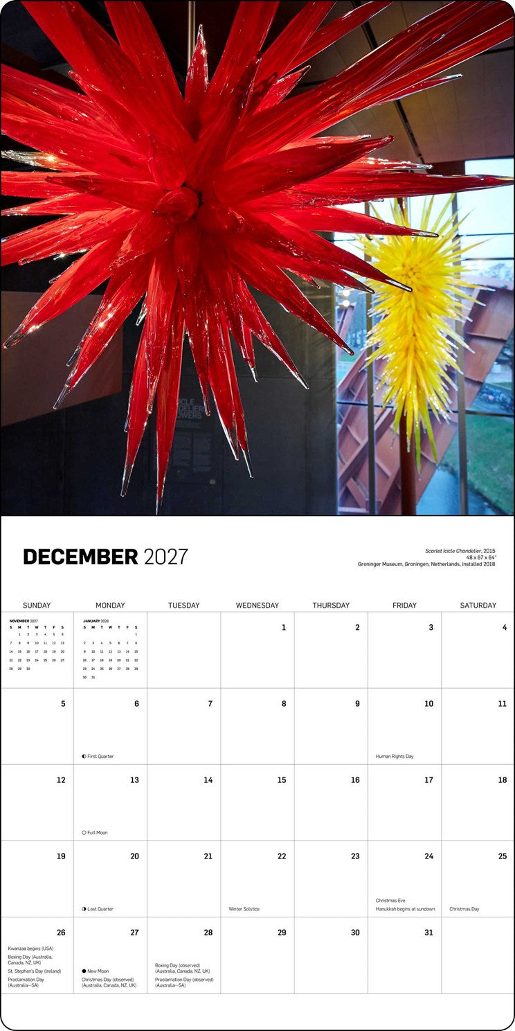 2027 Chihuly Wall Calendar 12x12 20 9781419791642_5