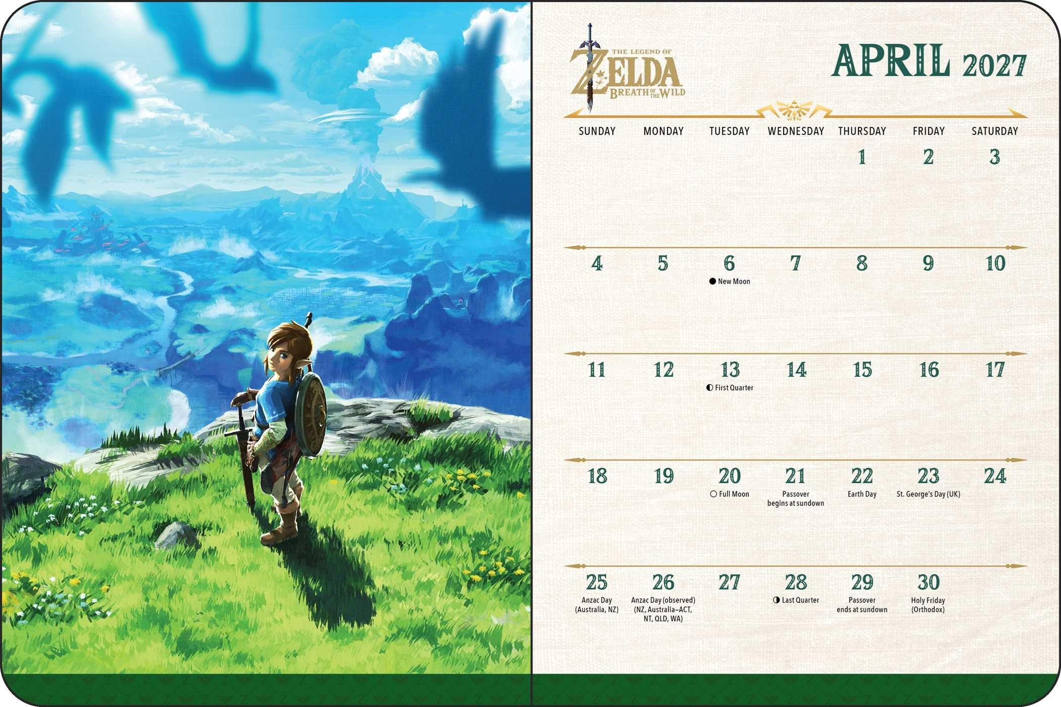 2027 Legend of Zelda 16-Month Weekly/Monthlye Planner Calendar 20 9781419792342_1