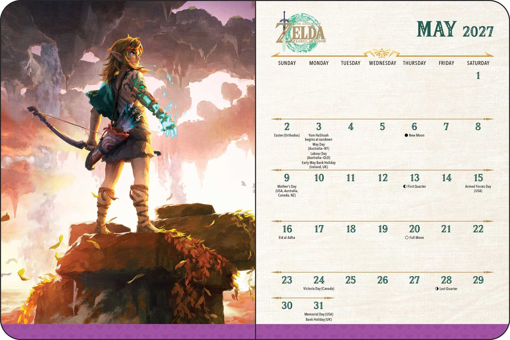 2027 Legend of Zelda 16-Month Weekly/Monthlye Planner Calendar 20 9781419792342_3