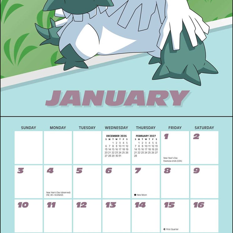 2027 Pokemon Wall Calendar 12x12 20 9781419792434_1