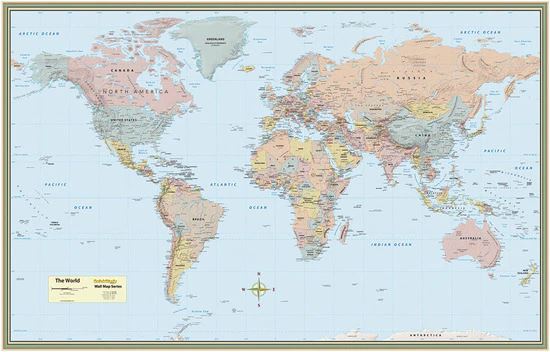 World Wall Map Laminated 9781423220831_3d0297e0-a4f5-485e-a2c7-7a4728e0fbe6