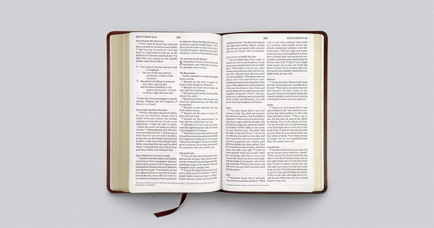 Esv Bible Large Print Thinline Burgundy by Crossway 20 9781433566820_1