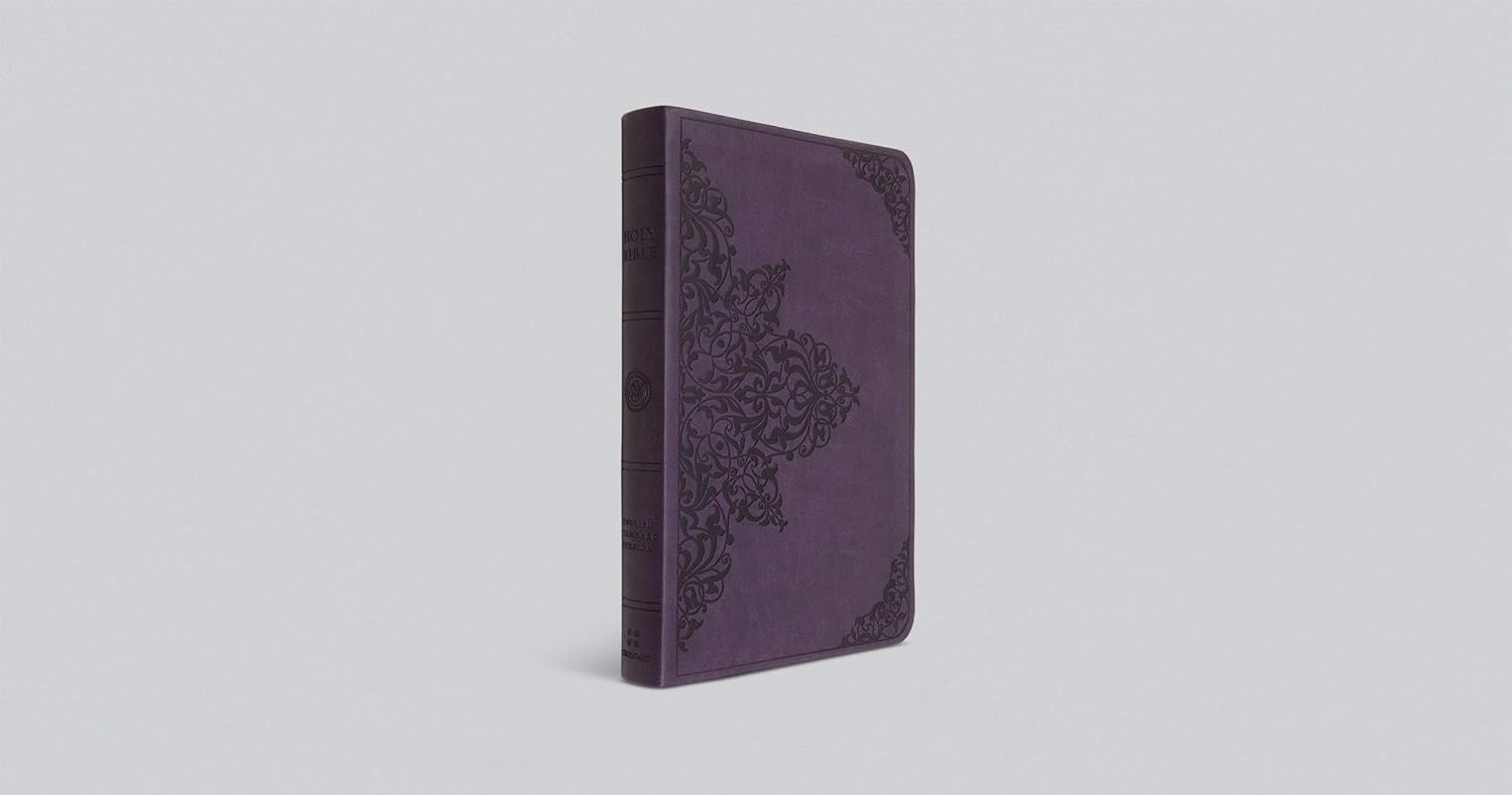 Esv Bible Large Print Thinline Lavender Filigree by Crossway 20 9781433566844_1