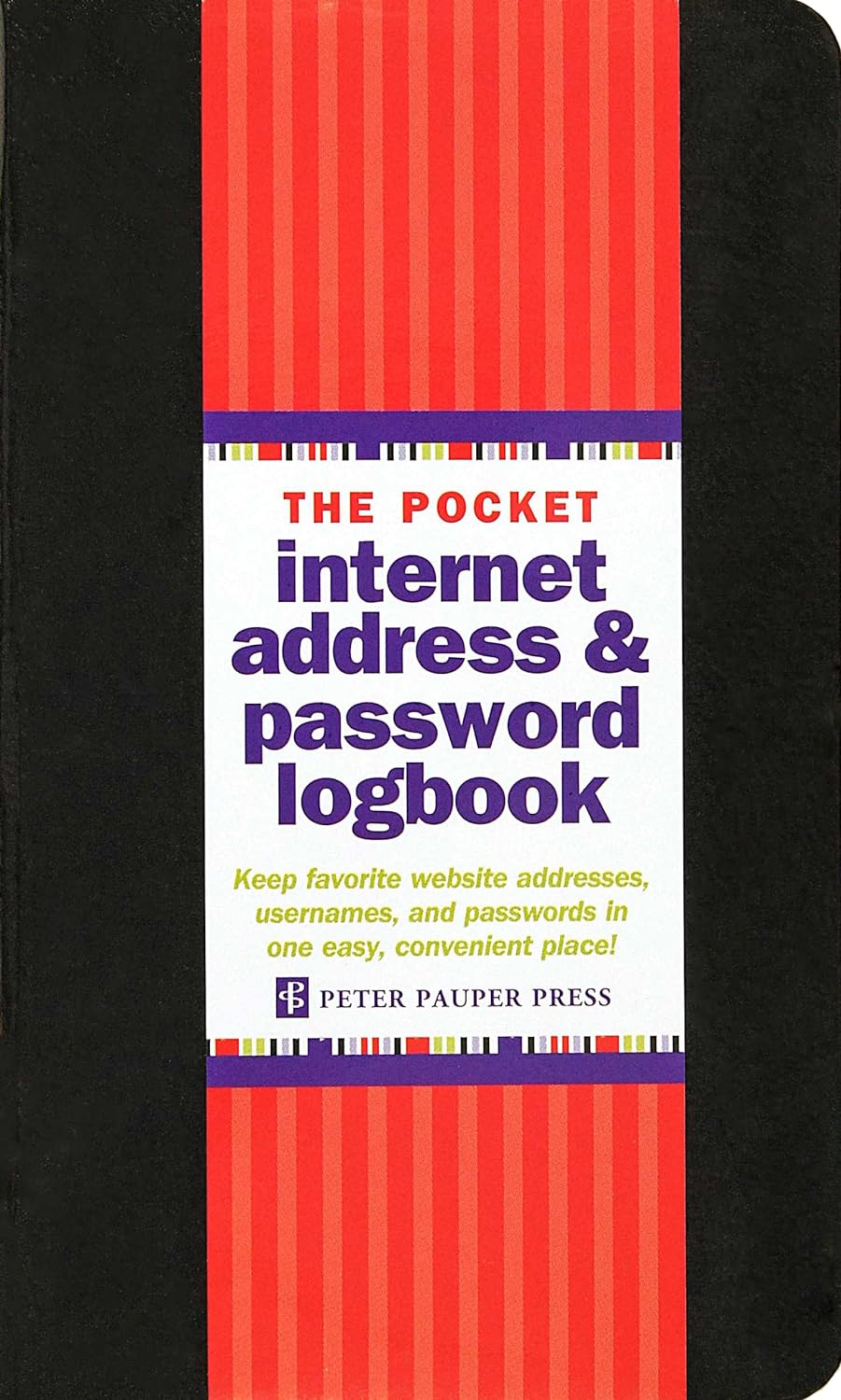 Pocket Internet Address & Password Logbook - Peter Pauper Press 50 9781441315960