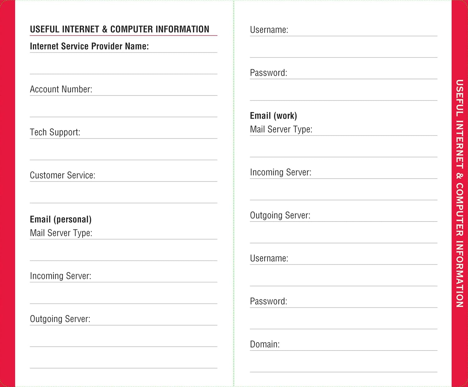 Pocket Internet Address & Password Logbook - Peter Pauper Press 50 9781441315960_4