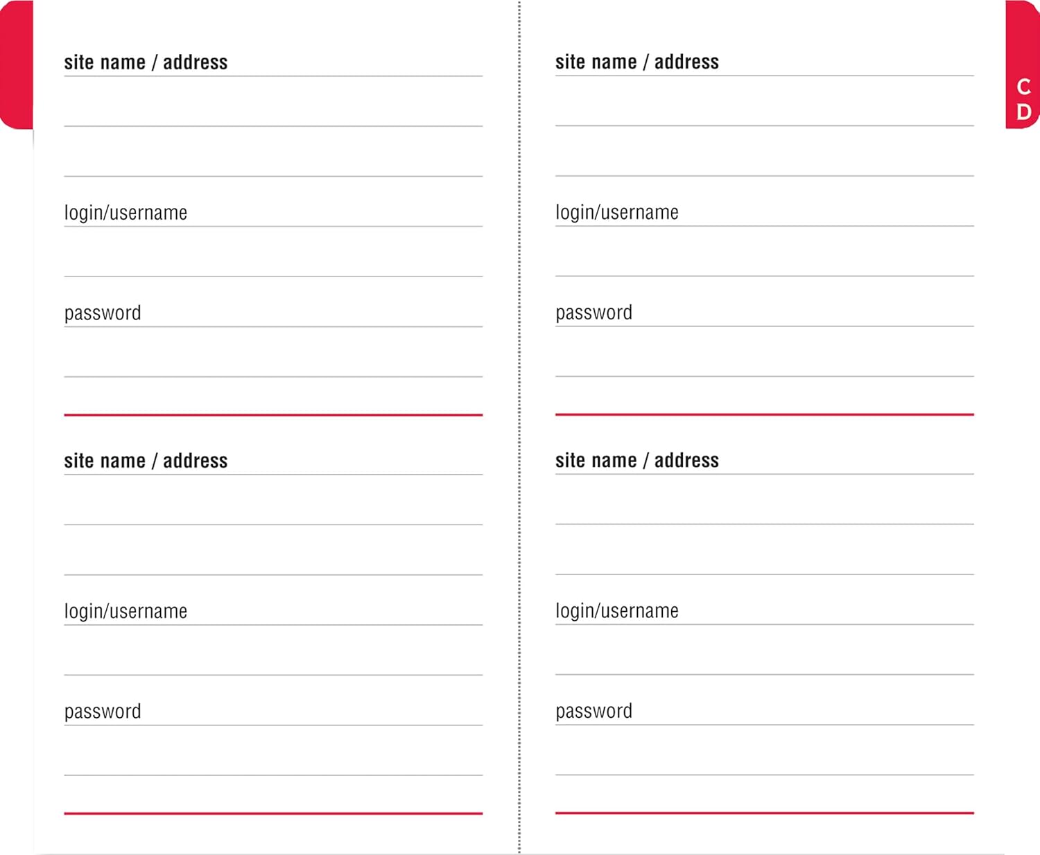 Pocket Internet Address & Password Logbook - Peter Pauper Press 50 9781441315960_b3a51d7f-9c06-44f2-b9c3-1b7d2eaaf3a6