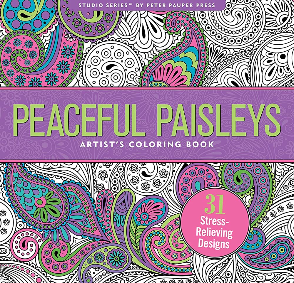 Studio Series Peaceful Paisleys Artist's Coloring Book by Dalziel. Trina 9781441320025_e98c24d6-b627-4fb5-a784-29cf71de99c3