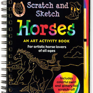Horses Scratch & Sketch by Peter Pauper Press 9781441322517_2ec86bb8-db9a-41b6-8d91-0bb8d4a0f429