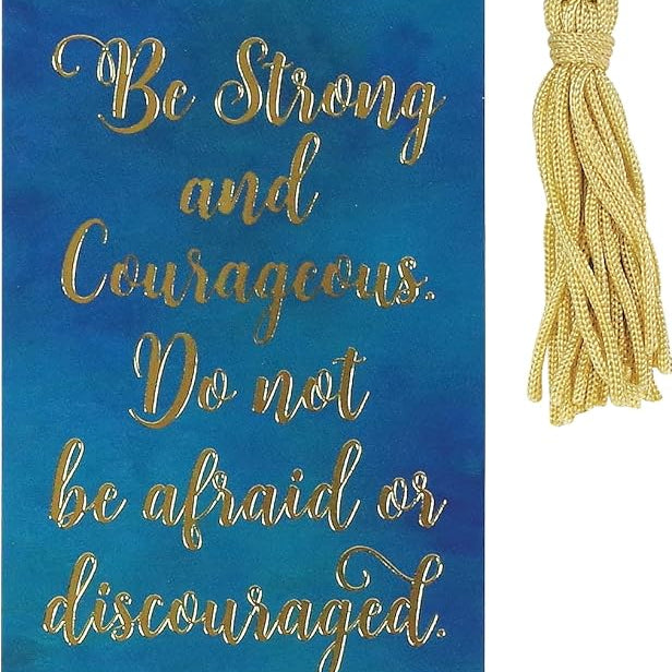 Be Strong & Courageous Bookmark by Peter Pauper Press 9781441328892
