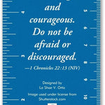 Be Strong & Courageous Bookmark by Peter Pauper Press 9781441328892_1