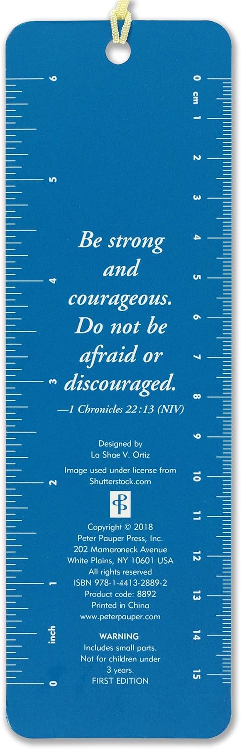 Be Strong & Courageous Bookmark by Peter Pauper Press 9781441328892_1