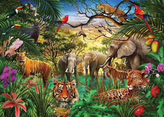 Jungle Life Puzzle -Peter Pauper Press 9781441330574_43036619-10a8-4d6b-a627-16e6d13fca6f