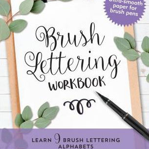 Brush Lettering Workbook by Peter Pauper Press 9781441331182_780cd7fa-68da-45fa-a9de-a7f630e80528