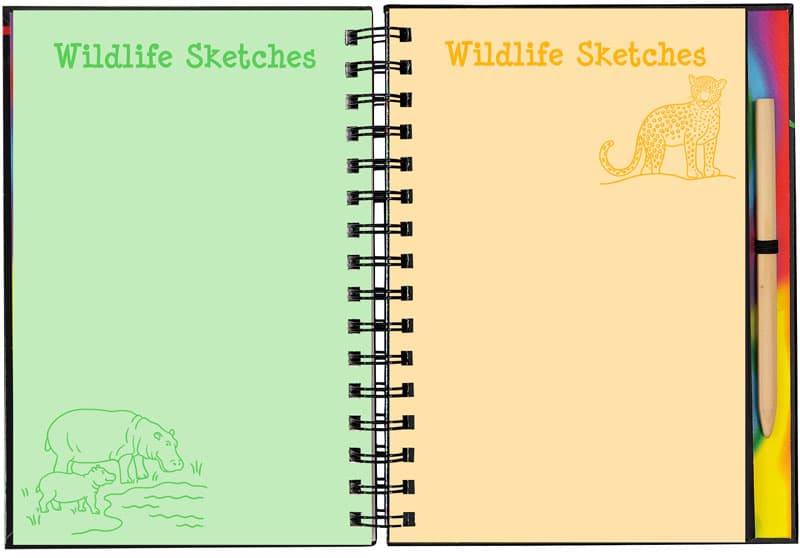Wild Safari Scratch & Sketch by Peter Pauper Press 9781441333582_1